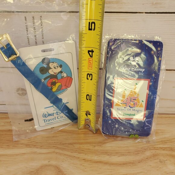 Walt Disney Travel Co. Mickey Mouse Disneyland 45 Years Of Magic Luggage Tags - Picture 3 of 3